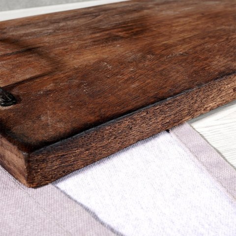 Taca do serwowania przekąsek drewniana z uchwytami 40.5x21.5cm VILDE 259023