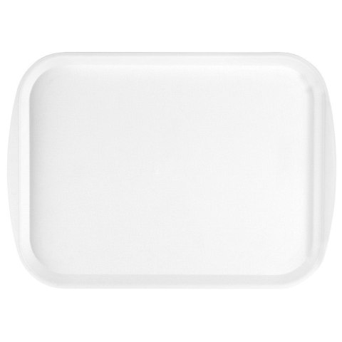 Taca do serwowania przekąsek potraw plastikowa biała 43.5x31.5cm ORION 153814