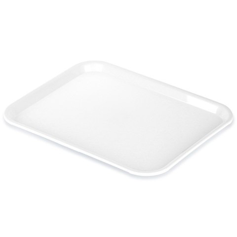 Taca do serwowania przekąsek potraw plastikowa biała 45.5x35.5cm ORION 153816