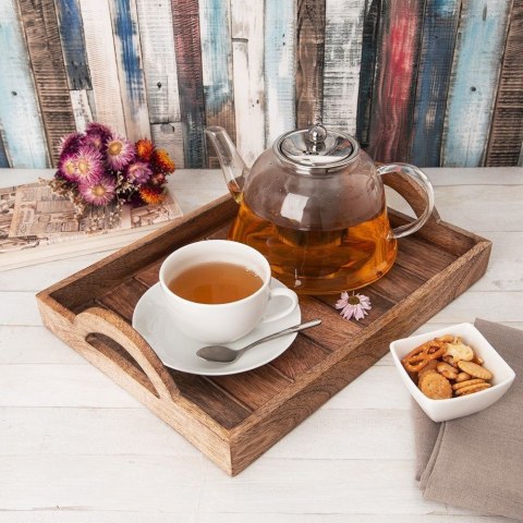 Taca drewniana do serwowania przekąsek MANGO 35.5x25.5cm ORION 153862