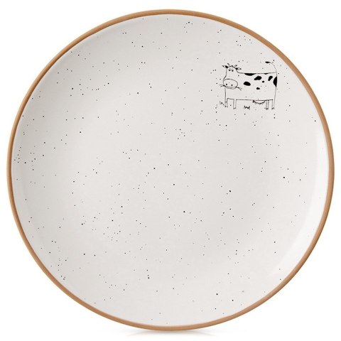 Talerz deserowy ceramiczny beżowy 20cm ORION 129108