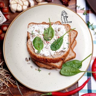 Talerz deserowy ceramiczny beżowy 20cm ORION 129110