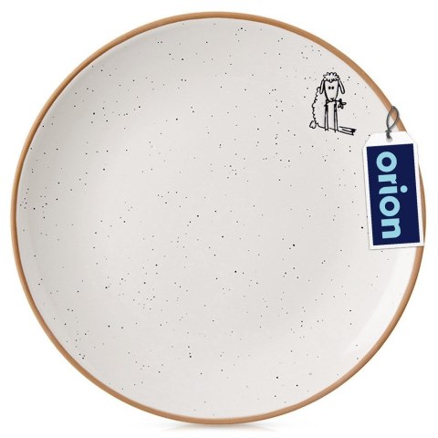 Talerz deserowy ceramiczny beżowy 20cm ORION 129110