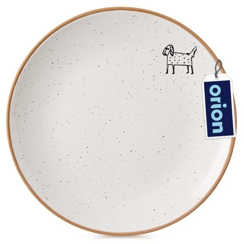 Talerz deserowy ceramiczny beżowy 20cm ORION 129111