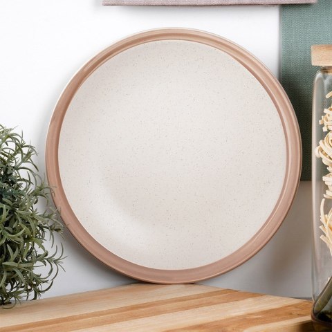 Talerz deserowy ceramiczny beżowy ARTHENA BEIGE 20.5cm NAVA 10-141-081