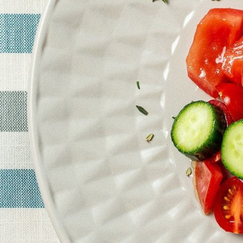 Talerz deserowy ceramiczny szary SOHO 20cm NAVA 10-141-131