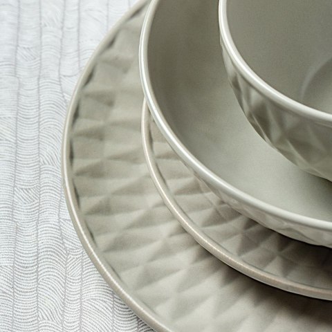 Talerz deserowy ceramiczny szary SOHO 20cm NAVA 10-141-131