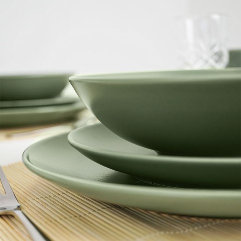 Talerz deserowy ceramiczny zielony ALFA 21.5cm ORION 128478