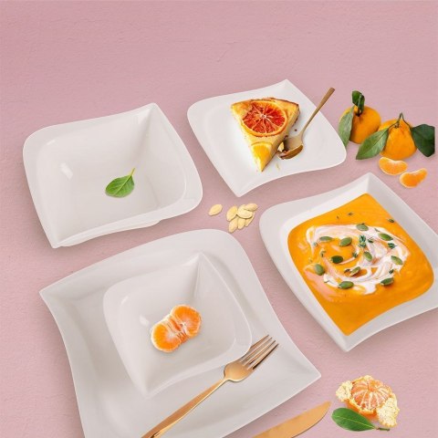 Talerz deserowy porcelanowy MONA 21.5x21.5cm ORION 129502