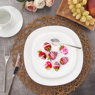 Talerz deserowy szklany LUNA 20cm ORION 129552