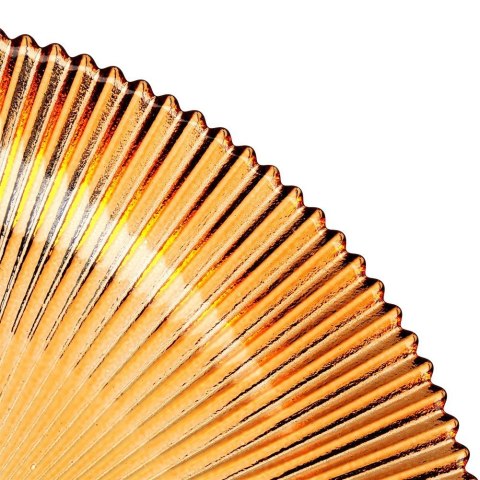 Talerz deserowy szklany bursztynowy 21cm VILDE 139729