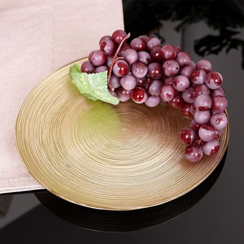 Talerz deserowy szklany złoty 21cm VILDE 139265