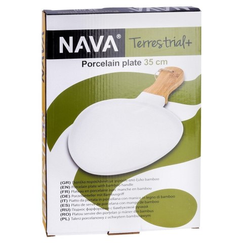 Talerz do serwowania porcelanowy TERRESTRIAL 34.5x21cm NAVA 10-263-041