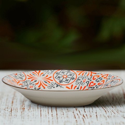 Talerz obiadowy głęboki porcelanowy MAIOLICA 23cm 650ml NAVA 10-099-133