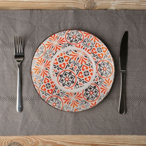 Talerz obiadowy głęboki porcelanowy MAIOLICA 23cm 650ml NAVA 10-099-133