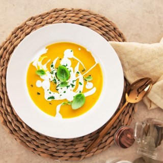 Talerz obiadowy głęboki porcelanowy MONA 24.5cm 350ml ORION 129554