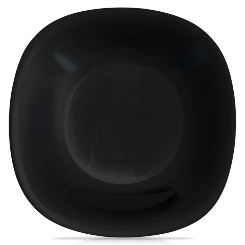 Talerz obiadowy głęboki szklany czarny LUNA 21.5cm 650ml ORION 129548
