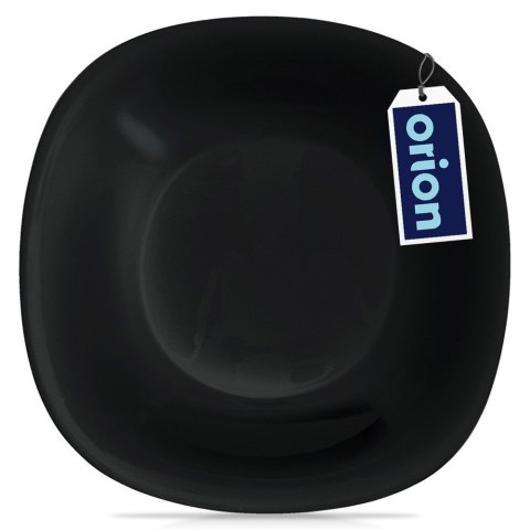 Talerz obiadowy głęboki szklany czarny LUNA 21.5cm 650ml ORION 129548