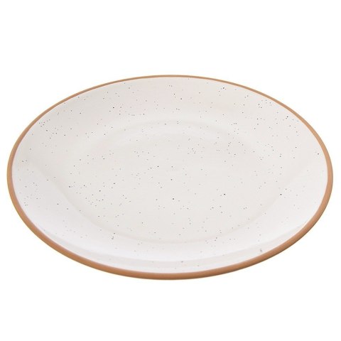 Talerz obiadowy płytki ceramiczny beżowy 27cm ORION 129113
