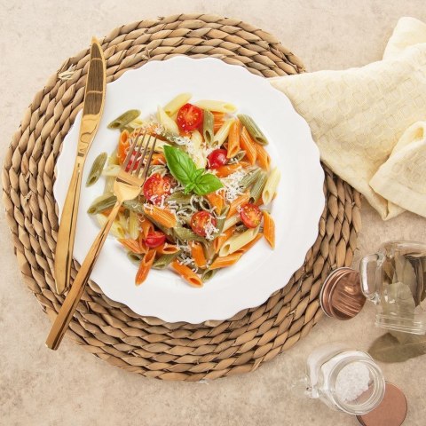 Talerz obiadowy płytki porcelanowy MONA 24.5cm ORION 129556