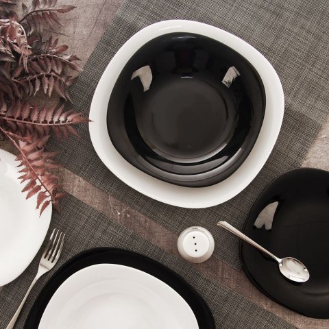 Talerz obiadowy płytki szklany LUNA 26.5cm ORION 129550