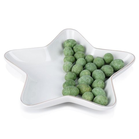 Talerz porcelanowy do serwowania przekąsek gwiazda 18cm VILDE 139094