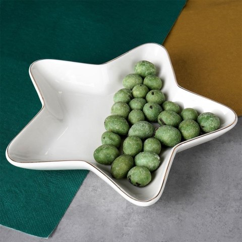 Talerz porcelanowy do serwowania przekąsek gwiazda 18cm VILDE 139094