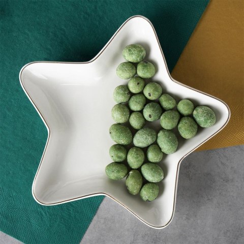 Talerz porcelanowy do serwowania przekąsek gwiazda 18cm VILDE 139094