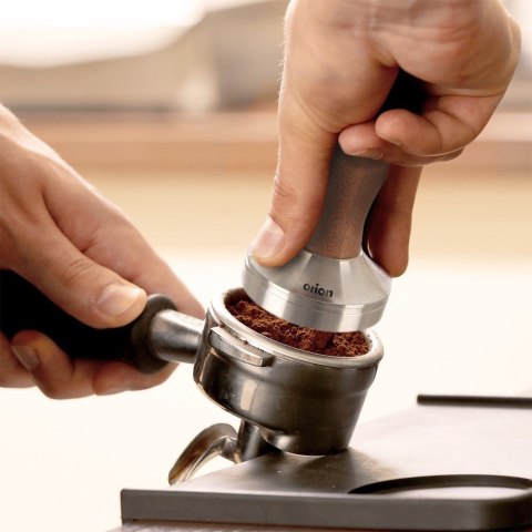Tamper do kawy espresso stalowy drewniany ubijak ORION 120554