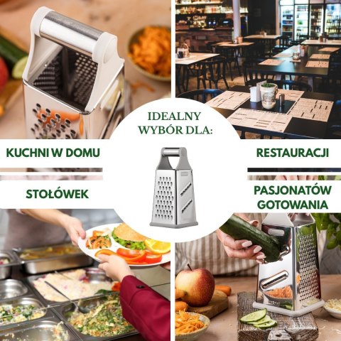 Tarka do warzyw, 4-stronna, stal nierdzewna, KINGHOFF KH-1992