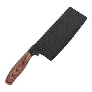 Tasak kuchenny do krojenia mięsa kości nóż ostry 16.5cm czarny non-stick BRUNBESTE BB-3778