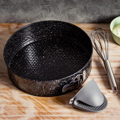 TORTOWNICA BLASZANA ROZPINANA Z POWŁOKĄ MARMURKOWĄ 20CM BRUNBESTE BB-1048