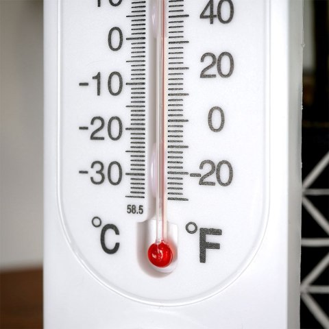 Termometr z higrometrem zewnętrzny i wewnętrzny analogowy biały PROGARDEN 569593