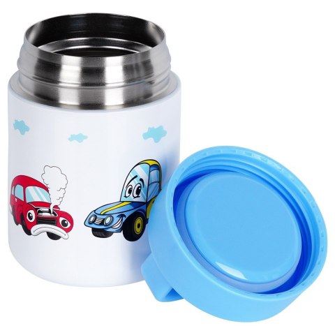 Termos obiadowy stalowy na obiad dla dzieci AUTO 450 ml ORION 125886