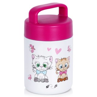 Termos obiadowy stalowy na obiad dla dzieci KOTEK 450 ml ORION 128506