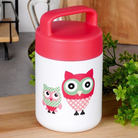 Termos obiadowy stalowy na obiad dla dzieci SOWA 450 ml ORION 125885