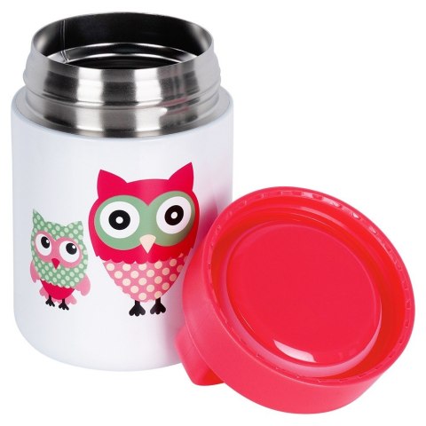 Termos obiadowy stalowy na obiad dla dzieci SOWA 450 ml ORION 125885