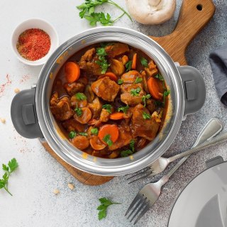 Termos obiadowy stalowy termomisa na zupę lody duży szary TERMO 2L ORION 128522