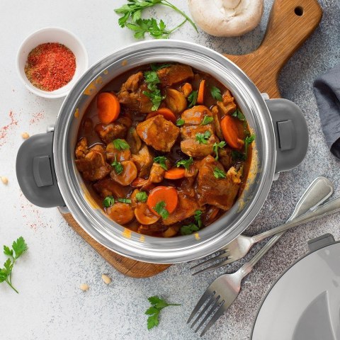 Termos obiadowy stalowy termomisa na zupę lody duży szary TERMO 2L ORION 128522