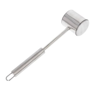Tłuczek młotek do mięsa kotletów DUŻY metalowy srebrny BRUNBESTE BB-3336