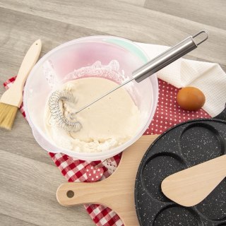 Trzepaczka do ubijania jajek piany ciast ubijaczka STAL spiralna 26cm ORION 141046