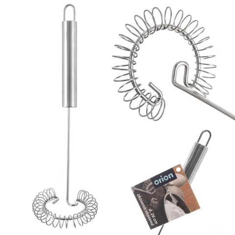 Trzepaczka do ubijania jajek piany ciast ubijaczka STAL spiralna 26cm ORION 141046
