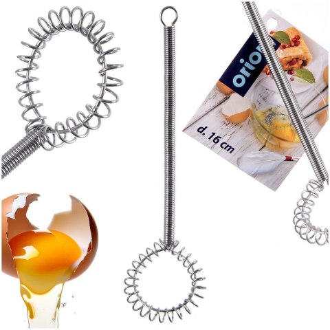 Trzepaczka do ubijania jajek piany ubijak ubijaczka stalowa MAŁA 15cm ORION 141048