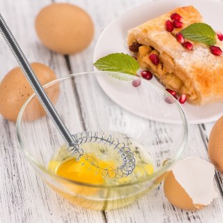 Trzepaczka do ubijania jajek piany ubijak ubijaczka stalowa MAŁA 15cm ORION 141048