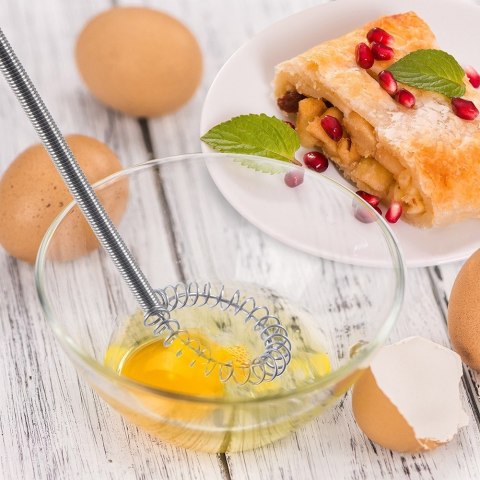 Trzepaczka do ubijania jajek piany ubijak ubijaczka stalowa MAŁA 15cm ORION 141048