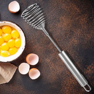 Trzepaczka do ubijania jajek śmietany ubijaczka stalowa spiralna 26cm ORION 141045