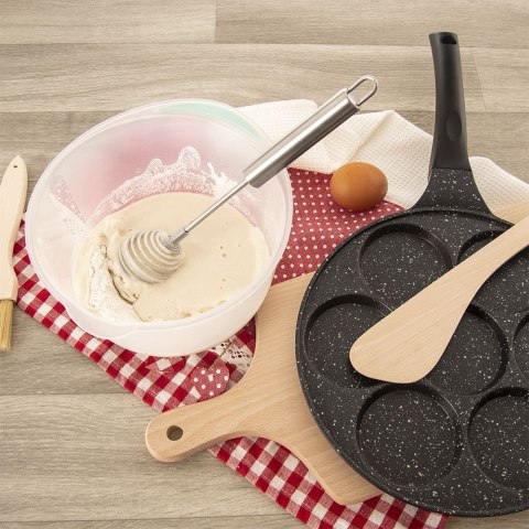 Trzepaczka do ubijania jajek śmietany ubijaczka stalowa spiralna 26cm ORION 141045