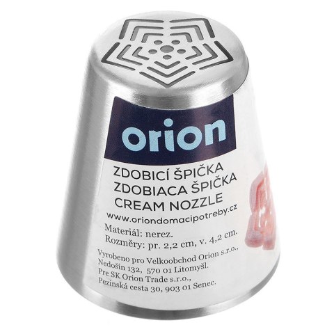 Tylka rosyjska cukiernicza końcówka do dekoracji stalowa gwiazdka ORION 153035