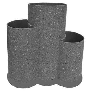 UNIWERSALNY BLOK STOJAK DO NOŻY 3w1 KRISBERG KS-2530 SZARY