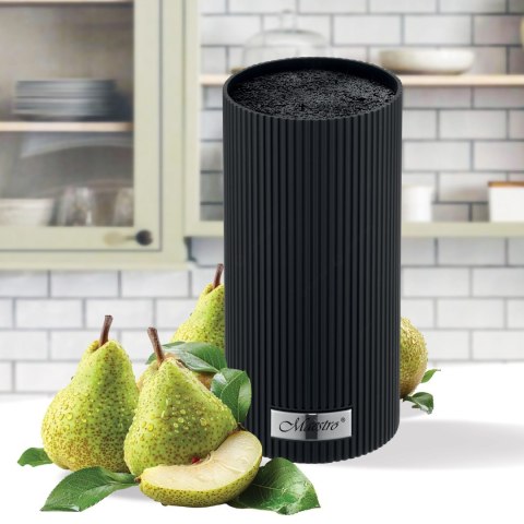 UNIWERSALNY BLOK STOJAK NA NOŻE PRZYBORY KUCHENNE CZARNY MAESTRO MR-1437-BL